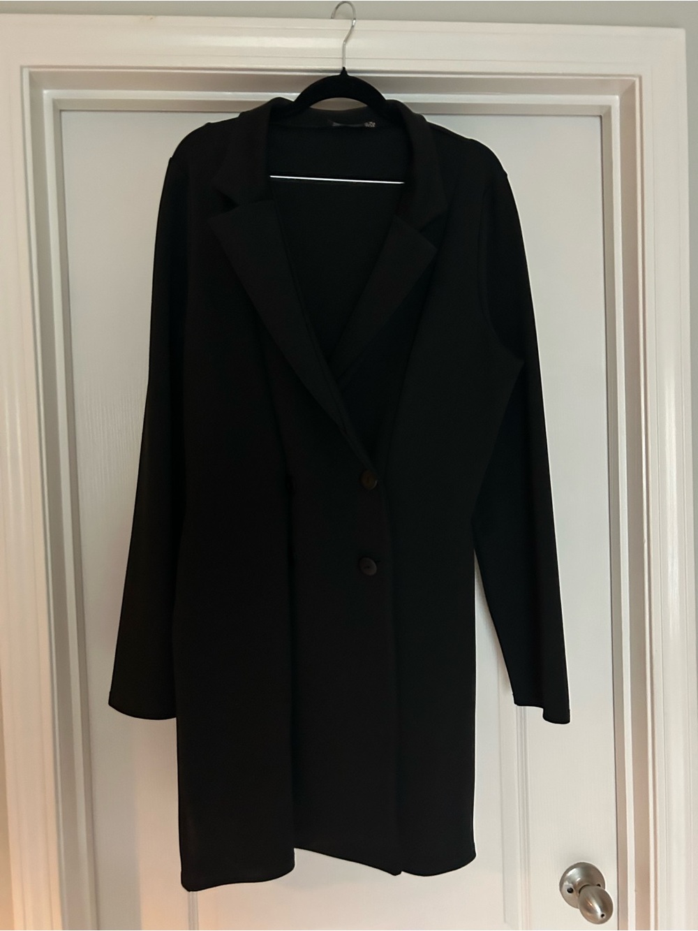 Black Longline Women's Blazer Jacket/Dress